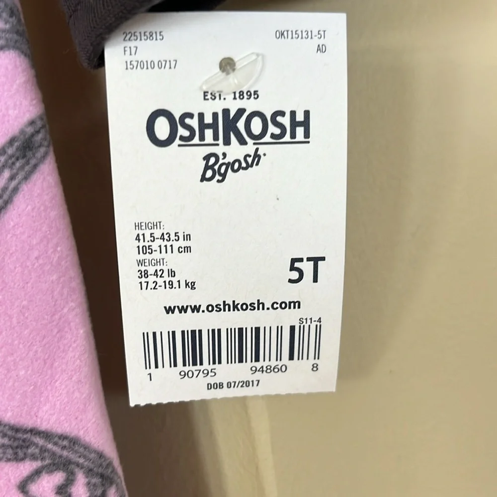 Brand New OshKosh B’Gosh 2-Piece Pajamas Set Ballerina Ballet Dance Fleece Pants